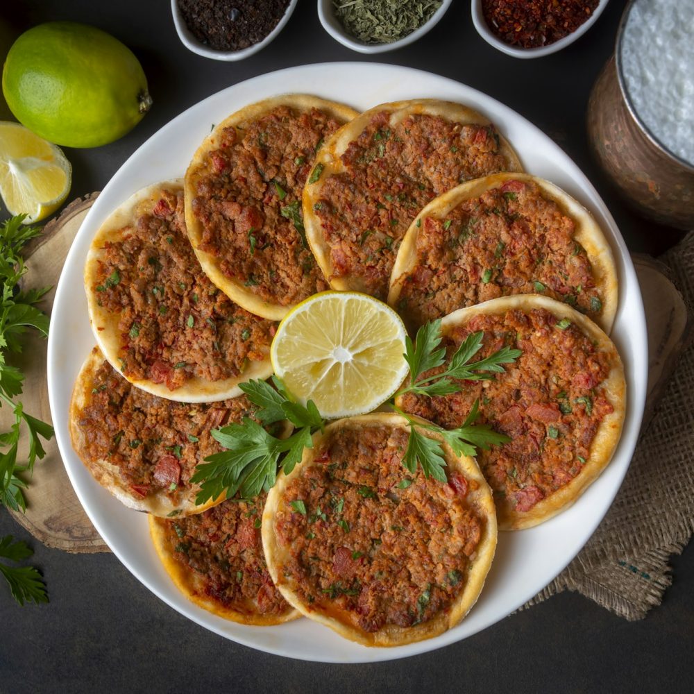 Turkish Food Findik Lahmacun / Mini Pizza